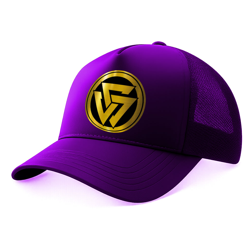 Tau Gamma Trucker Cap with Gold & Black Logo