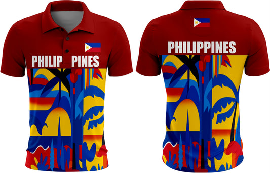 SEA GAMES Philippines Polo Shirt (bottons) - Desgin 2