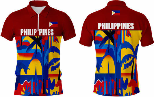 SEA GAMES Philippines Polo Shirt (zipper)