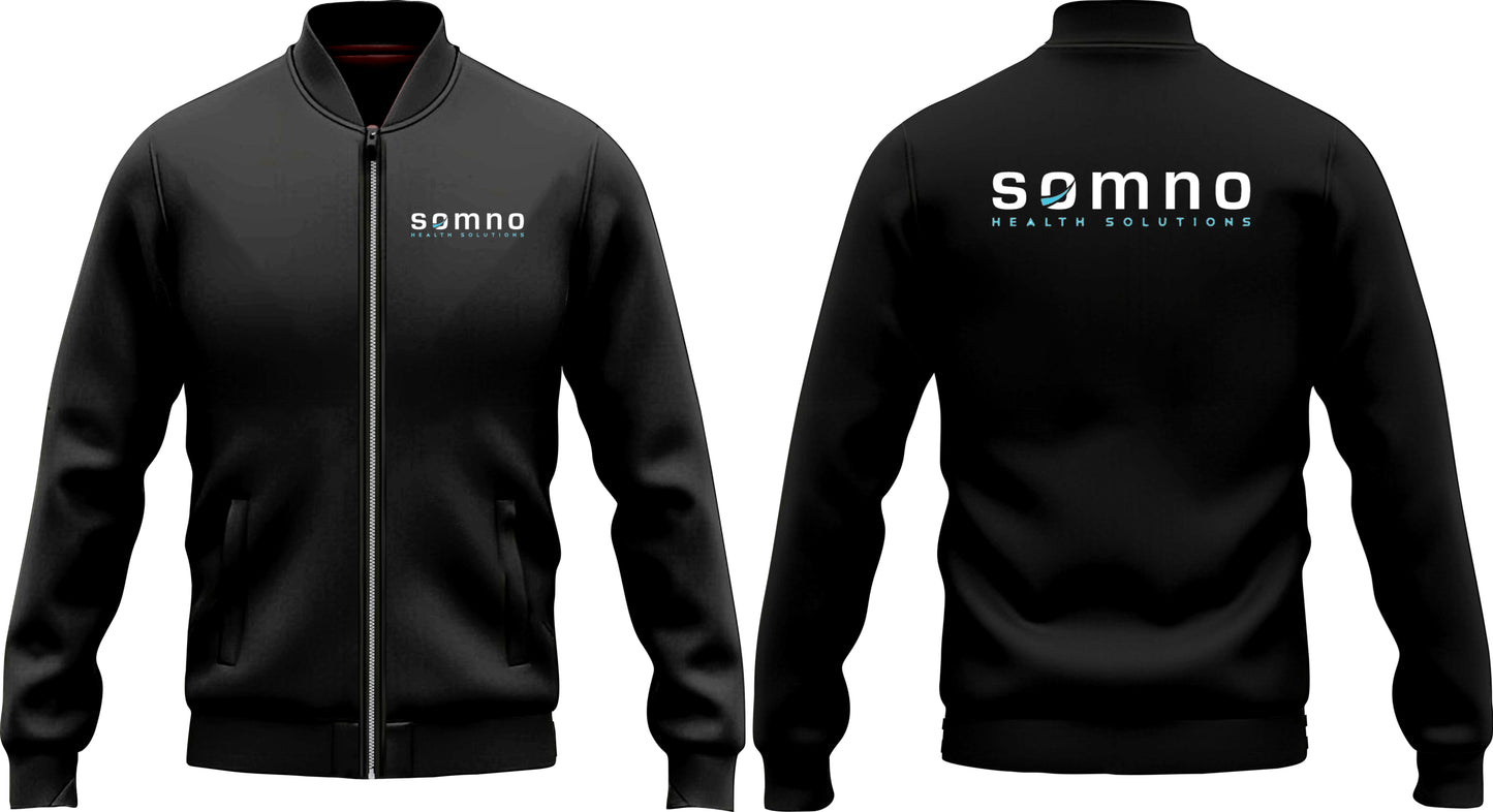 SOMNO Varsity Jacket Plain Black Design