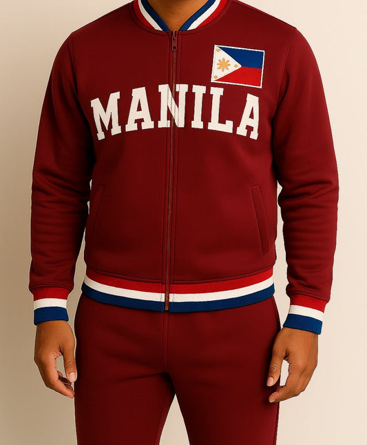 MANILA VARSITY JACKET ZIPPER
