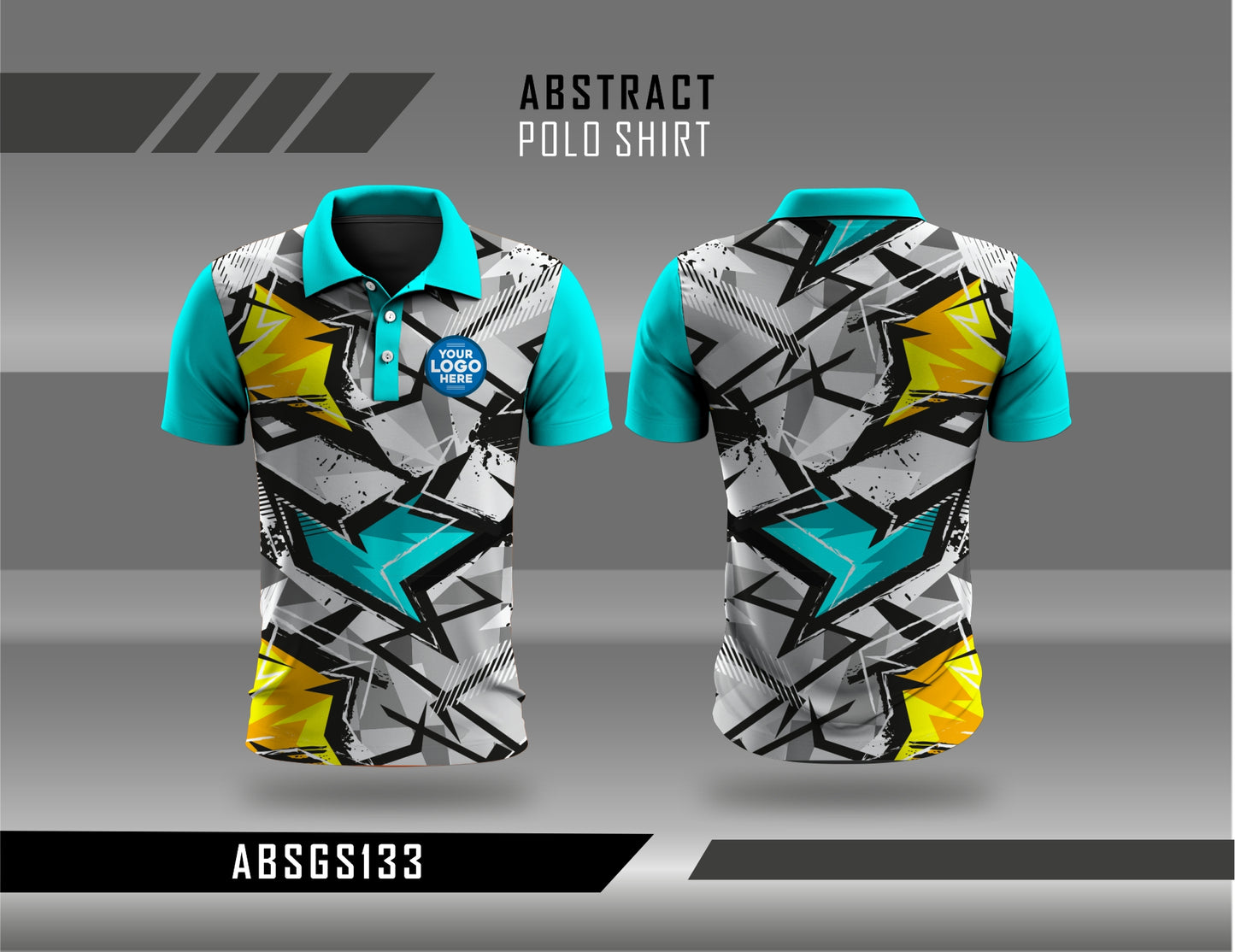 Abstract Polo Shirt