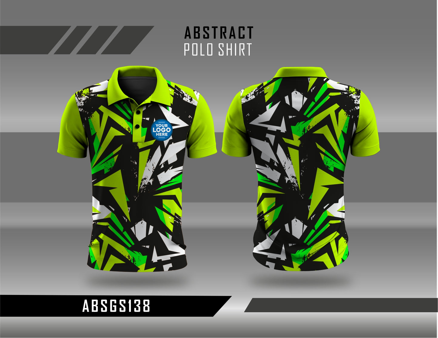 Abstract Polo Shirt