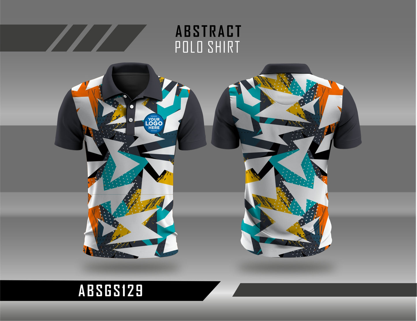 Abstract Polo Shirt