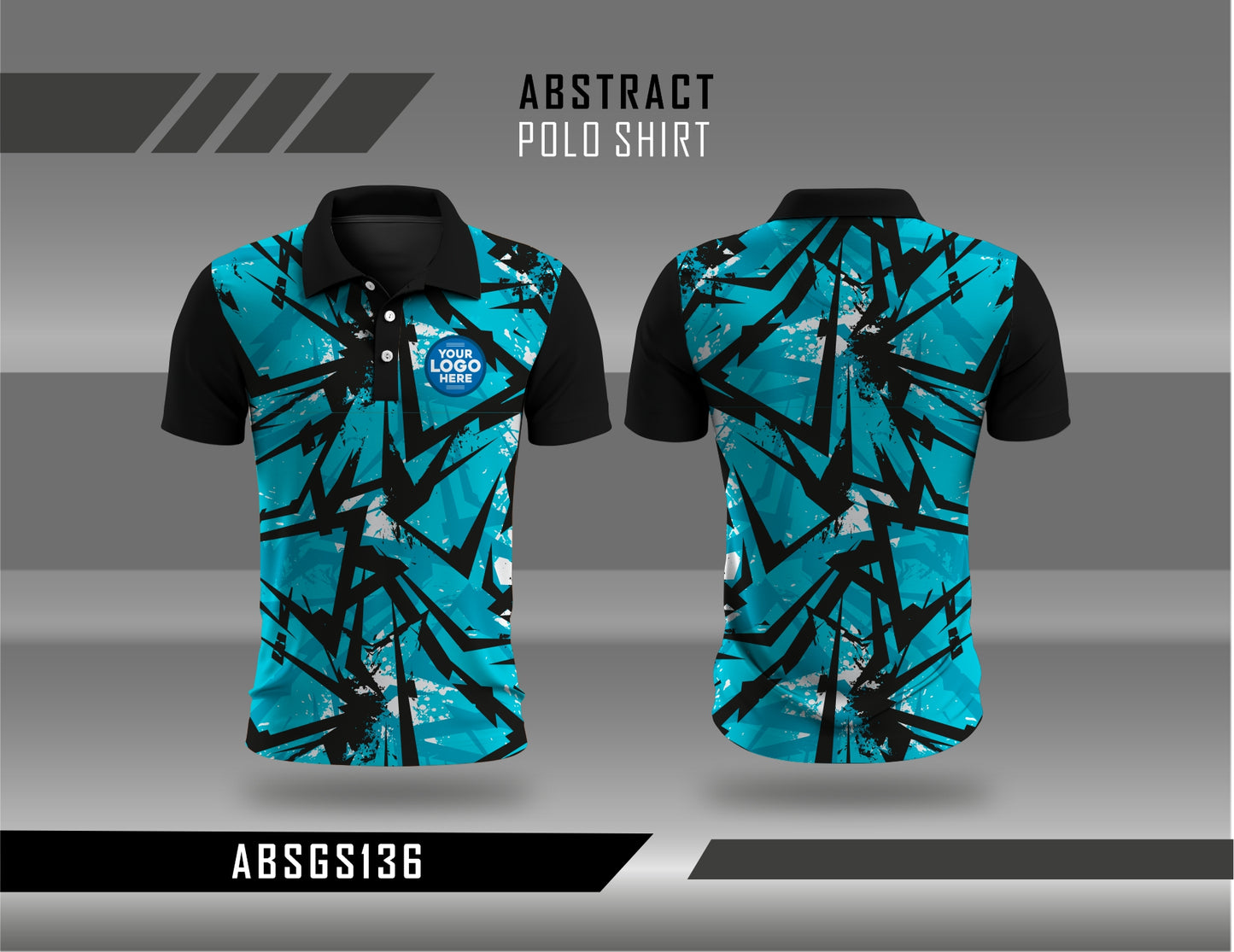 Abstract Polo Shirt