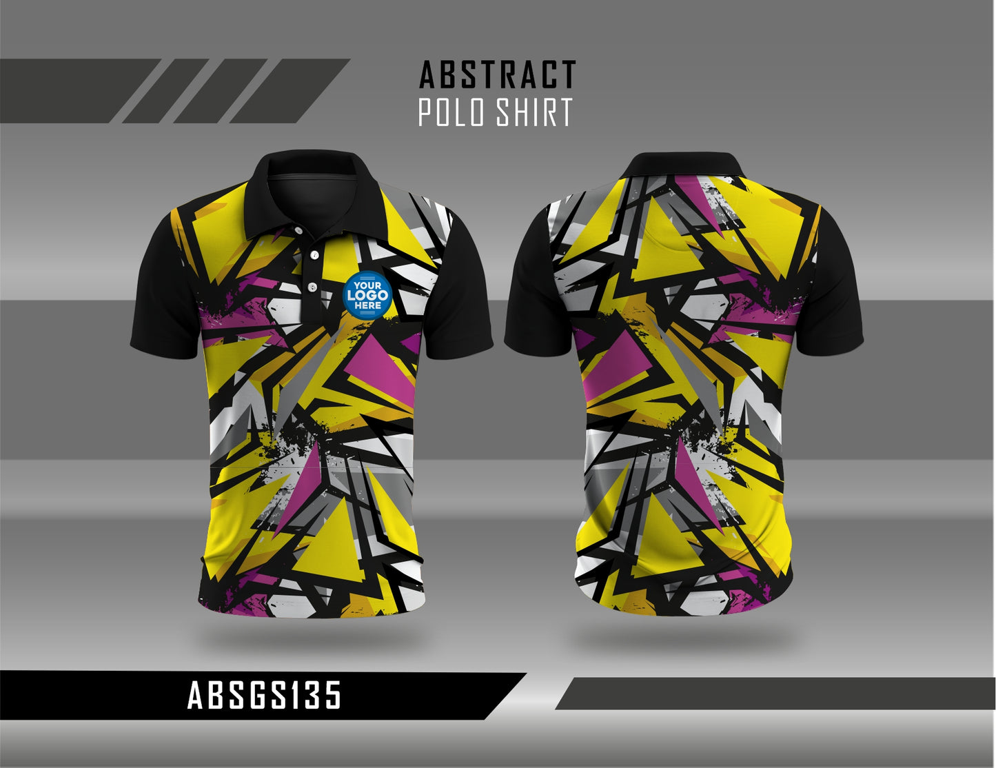 Abstract Polo Shirt