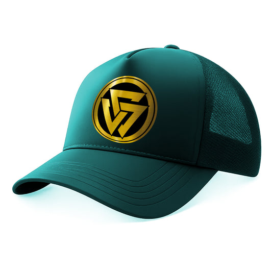 Tau Gamma Trucker Cap with Gold & Black Logo