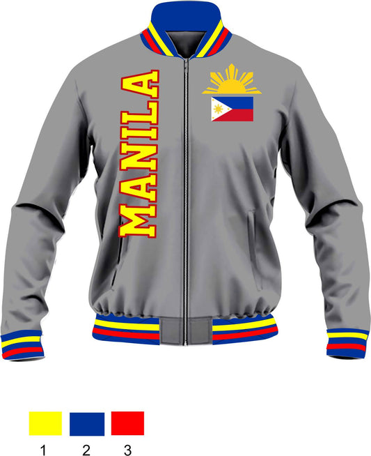 MANILA VARSITY JACKET ZIPPER