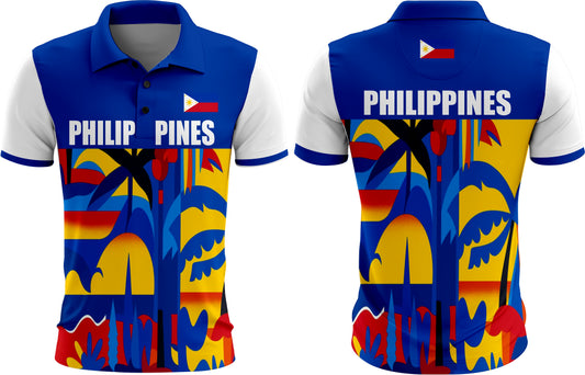 SEA GAMES Philippines Polo Shirt (bottons) - Desgin 1
