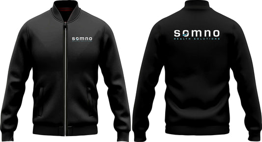 SOMNO Varsity Jacket Plain Black Design