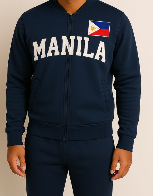 MANILA VARSITY JACKET ZIPPER