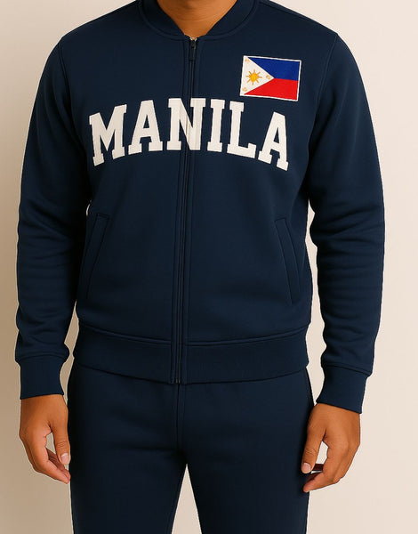 MANILA VARSITY JACKET ZIPPER